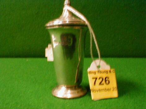 A George VI silver taper pepperette