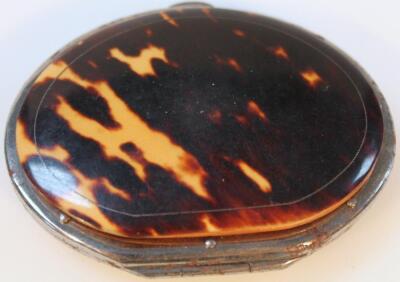 An early 20thC French tortoiseshell coin case - 2