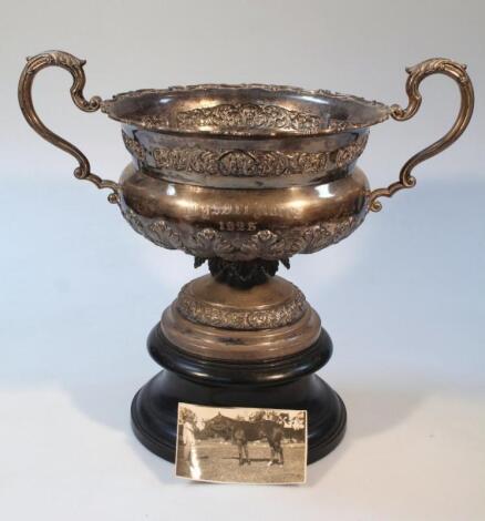 A Royal Calcutta Turf Club cup racing trophy