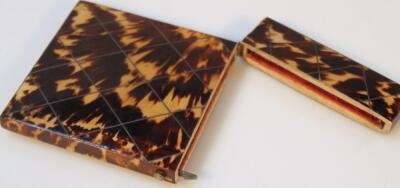 A 19thC tortoiseshell card case - 3