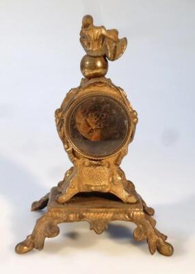 A 19thC rococo design travel clock - 2