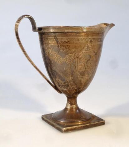 A George III silver cream jug