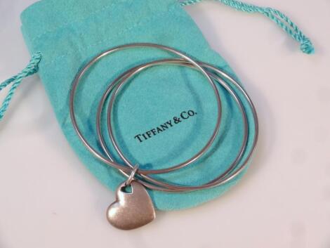 A Tiffany & Co triple bangle