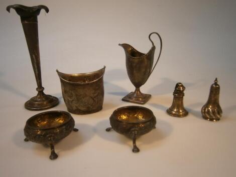 Various items of 19thC and later silver