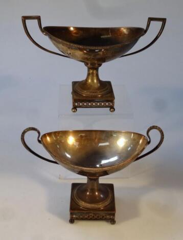 A set of three 19thC Old Sheffield plated baskets