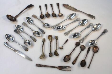 Various 19thC and later silver and other cutlery