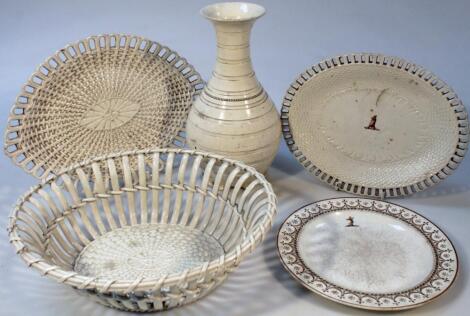 Various late 18thC/early 19thC Creamware