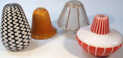 Various mid-20thC retro and other light shades