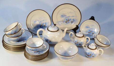 A mid-20thC HN Pore & Co Chinese wares part tea service