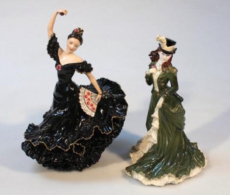 A limited edition Coalport Flamenco figure