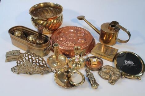 Various early 20thC and later brass ware