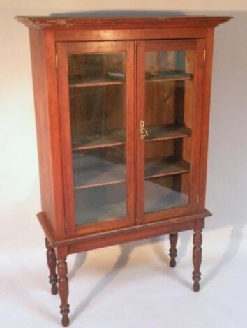 An Edwardian mahogany display cabinet