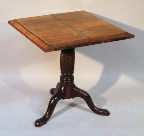 A late 19thC rosewood topped occasional table