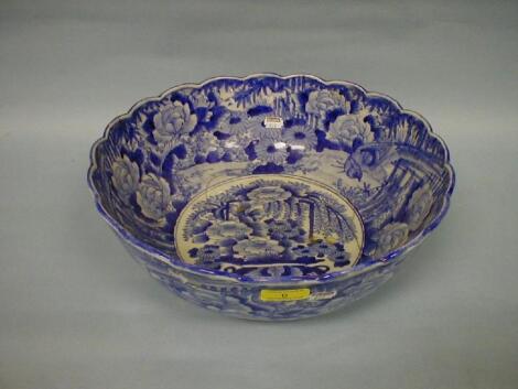 A 19thC Chinese blue and white bowl