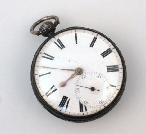 A 19thC silver cased pocket watch