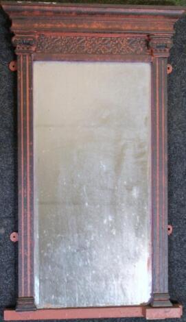 A classical designed 19thC pier glass