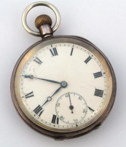 A early 20thC open face pocket watch