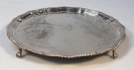 An Elizabeth II silver waiter