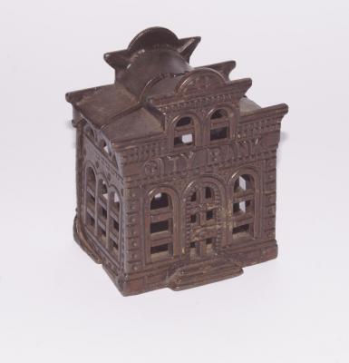 A late 19thC cast iron City Bank