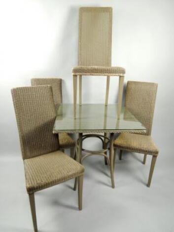 A Lloyd Loom of Spalding rectangular table