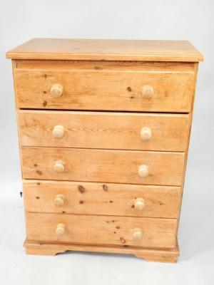 A pine chest