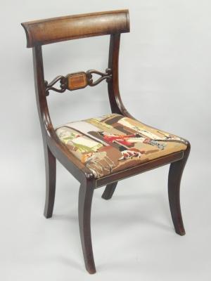 A Regency mahogany dining chair