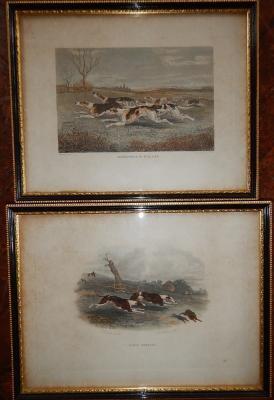 Two 19thC hand coloured engravings after J W Snow and Laporte