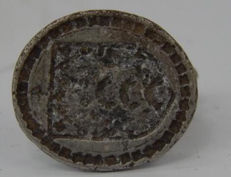 A 16thC silver seal matrix