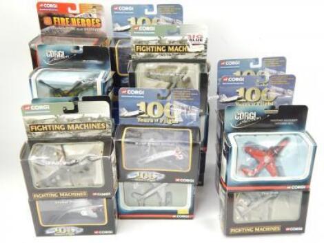 Assorted diecast aircraft models