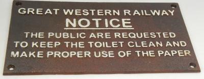 *A Notice sign.