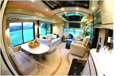 An overnight stay in the £1m Motor home previously owned by Jenson Button