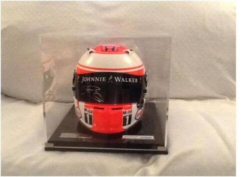 A signed Jenson Button limited edition helmet