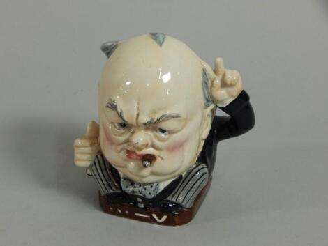 A Burleigh Ware Winston Churchill character jug