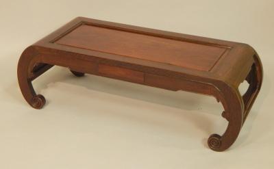 A Chinese hardwood opium type table