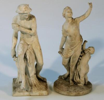 Various 19thC Copenhagen Parian figures - 8