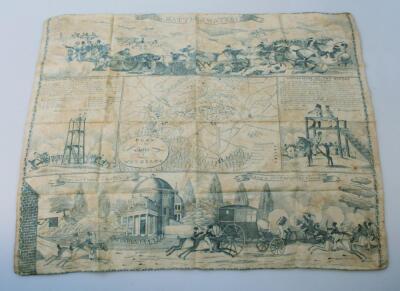 A 19thC Battle of Waterloo silk work