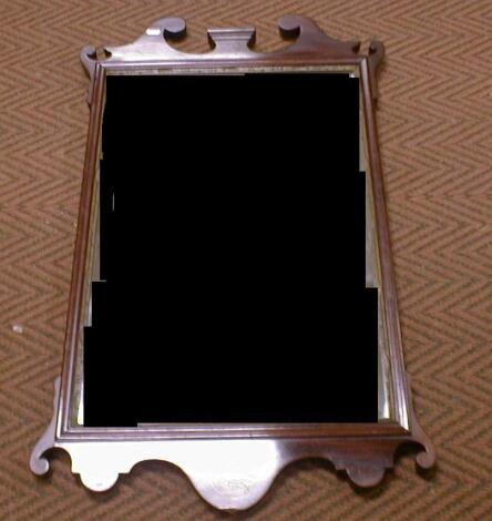 A Chippendale style mahogany pier glass with fretwork frame