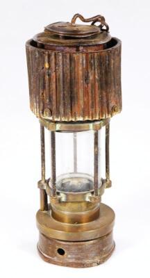 A mid 20thC HCP type Patterson miner's lamp - 2