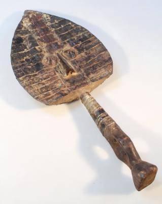 An African hardwood tribal face mask