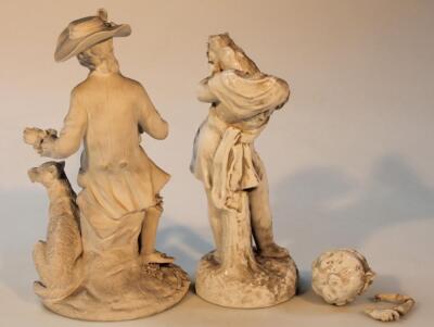 Various 19thC Parian ware - 2