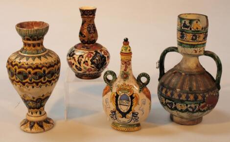 Various tin glazed earthenware