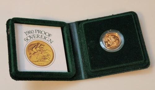 An Elizabeth II proof gold sovereign