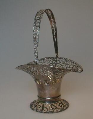 A George V silver basket by George Jackson & David Fullerton