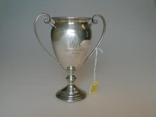 A George IV silver 2-handled trophy cup