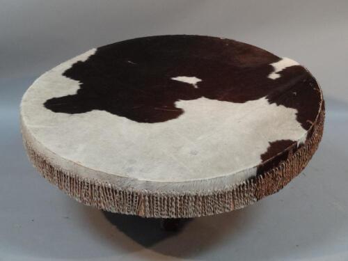 An early 20thC African tribal drum
