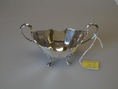 A George V silver sugar basin