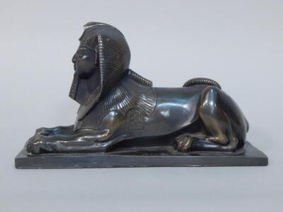 A contemporary bronze sphinx - 2