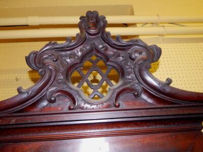 A 19thC mahogany cabinet in the manner of Thomas Chippendale - 4