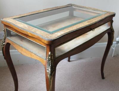 A 19thC rosewood marquetry bijouterie table - 2