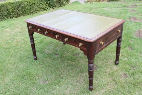 A William IV mahogany library table